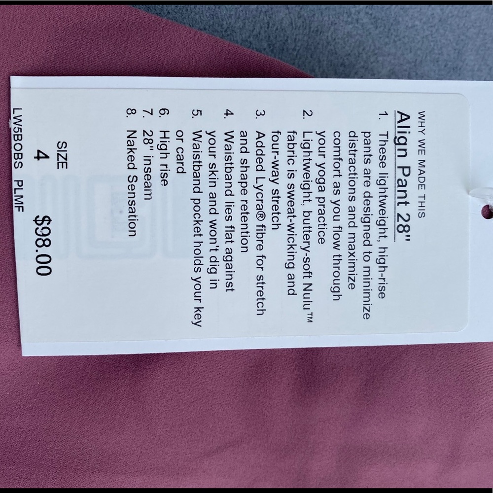 Lululemon Align Pant 28”_5